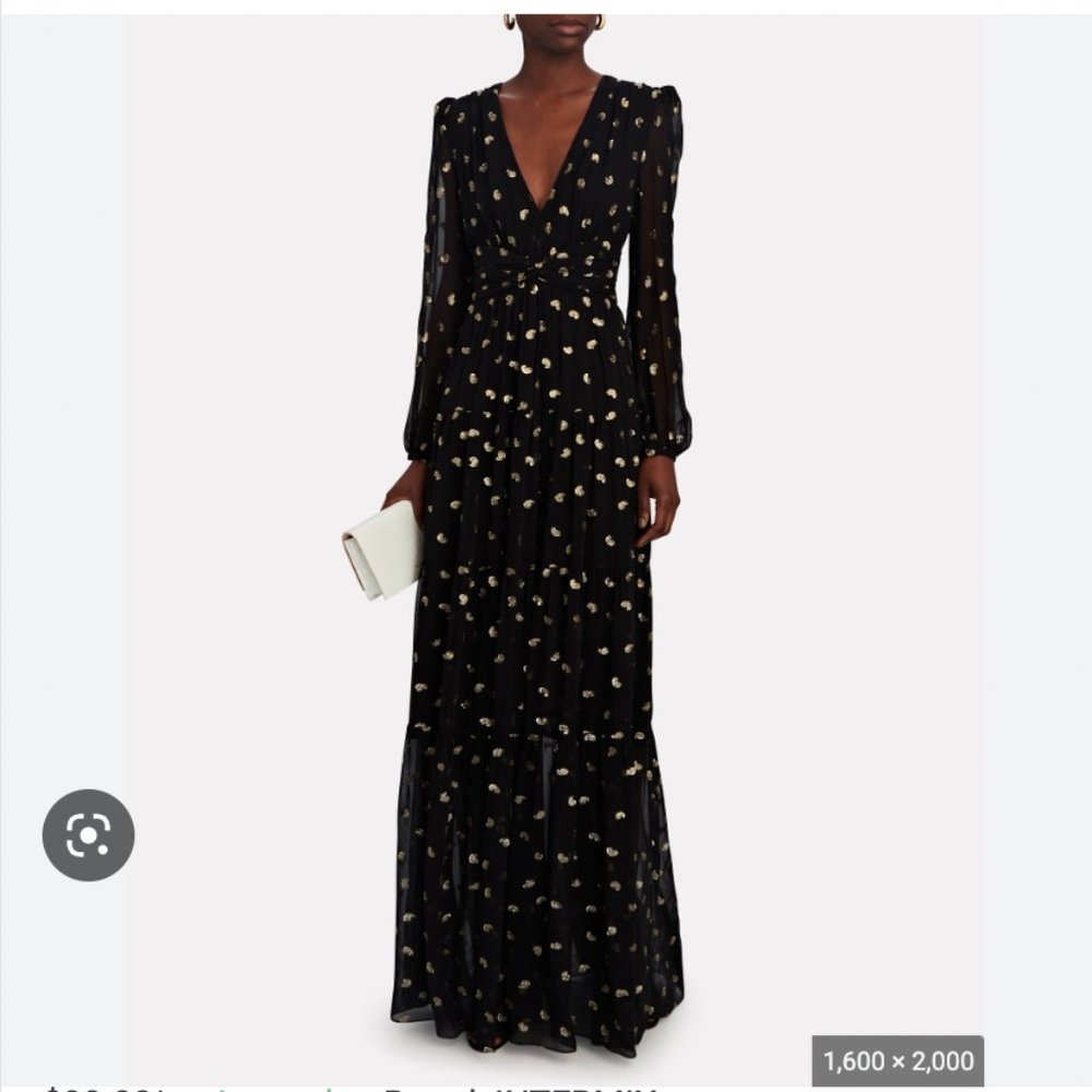 INTERMIX chiffon maxi dress NWT
